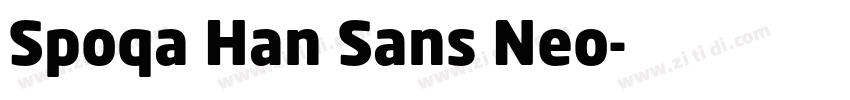 Spoqa Han Sans Neo字体转换
